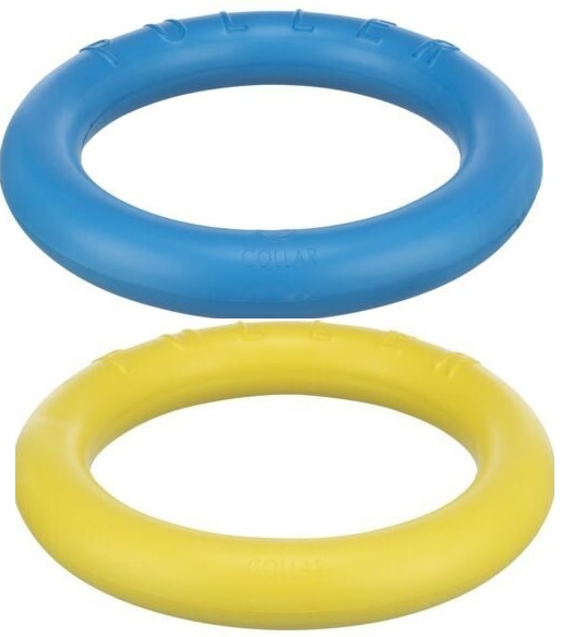 TRIXIE PULLER ring, 2 ks, EVA, žlutá/modrá ø 28 cm