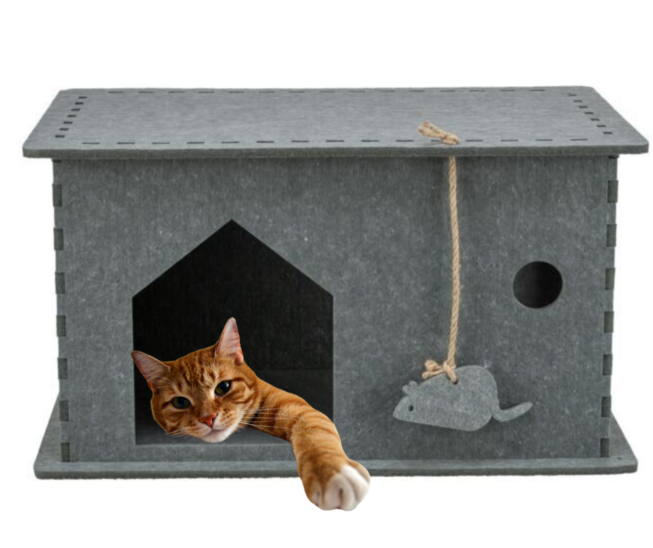 TRIXIE Filcový domek / jeskyně LENE 54 x 30 x 35 cm, šedá