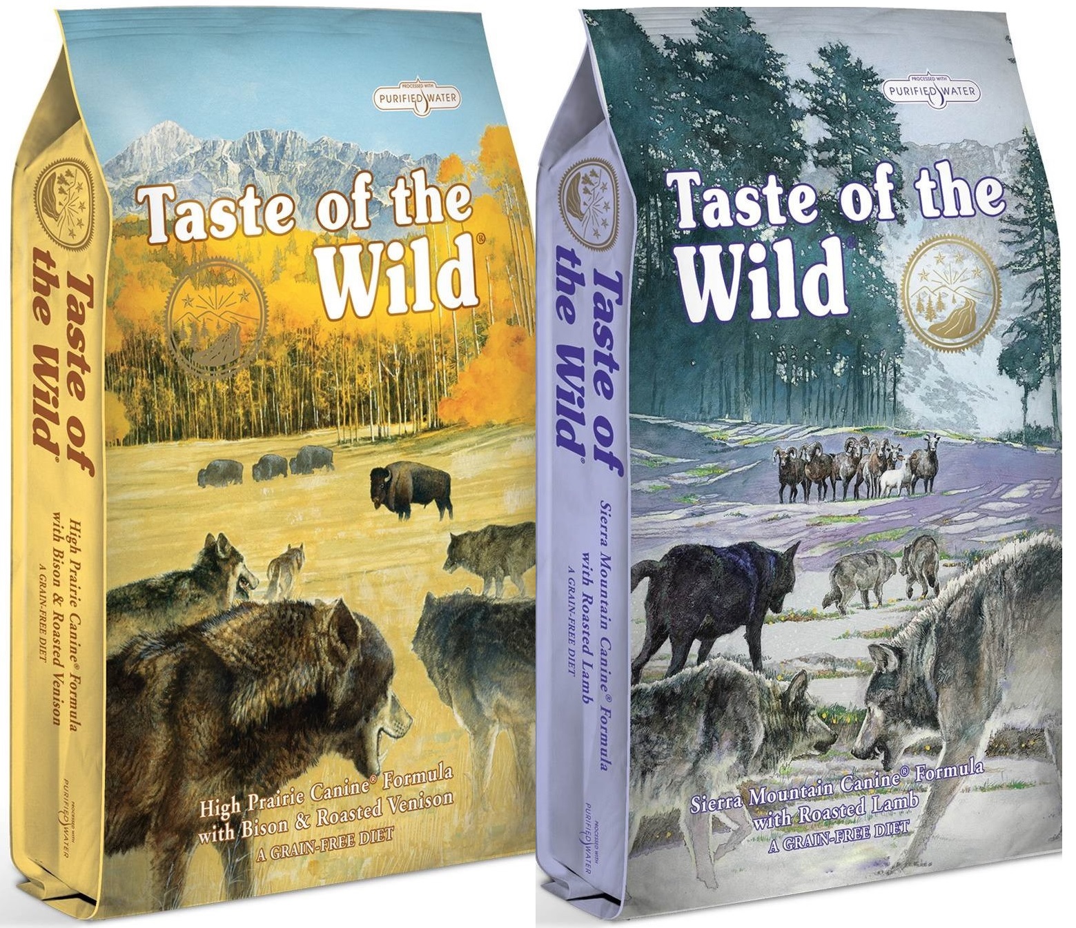 Taste of the Wild High Prairie 12,2 kg + Taste of the Wild Sierra Mountain 12,2 kg
